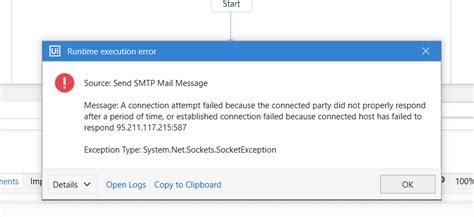 connection failed because connected host has failed to respond". . A connection attempt failed because the connected party did not properly respond after a period time